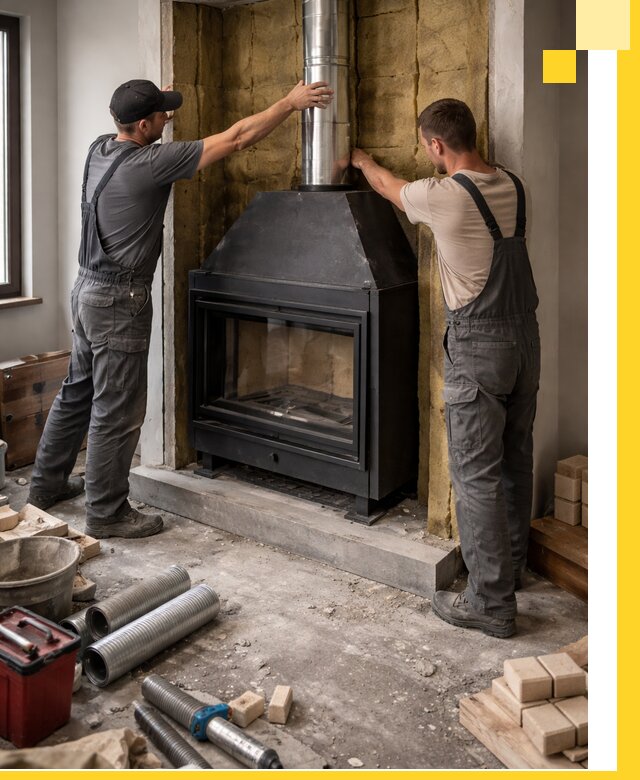 Изготовление и монтаж закрытых каминов в Благовещенске под ключ