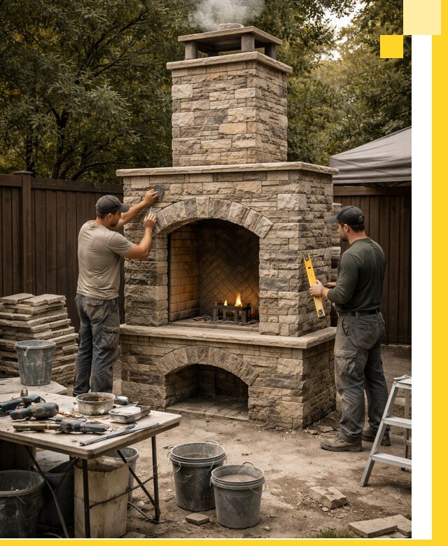 Проектирование и установка уличных каминов в Благовещенске