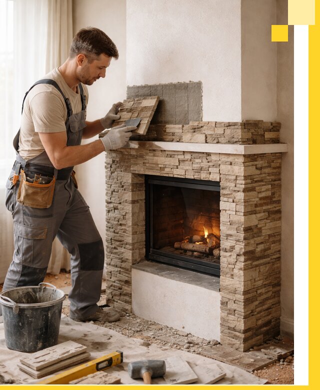 Изготовление и монтаж каминов для дома под ключ в Благовещенске