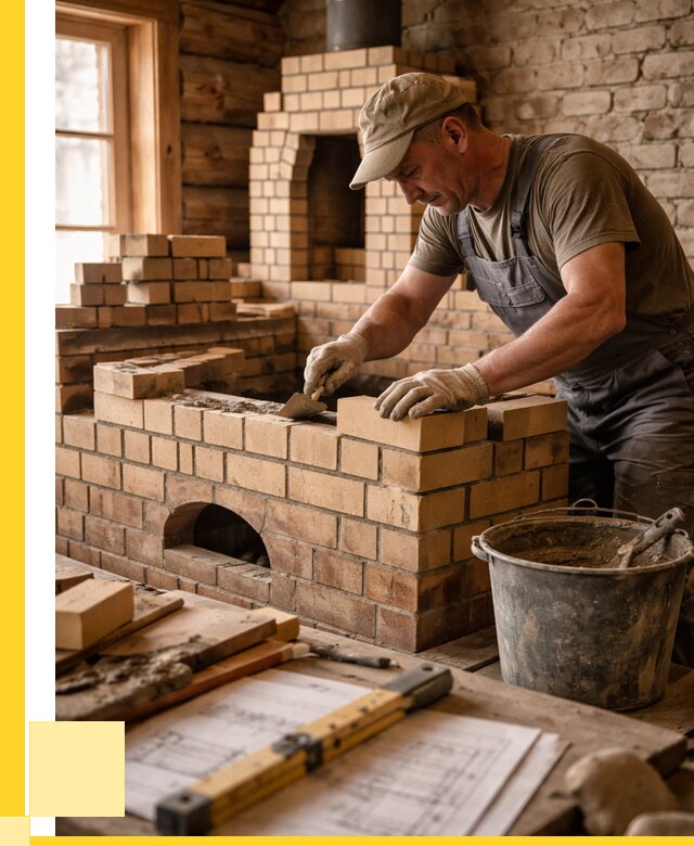 Кладка печей из кирпича в Благовещенске цены от 31158 р. - ЭриданБгв