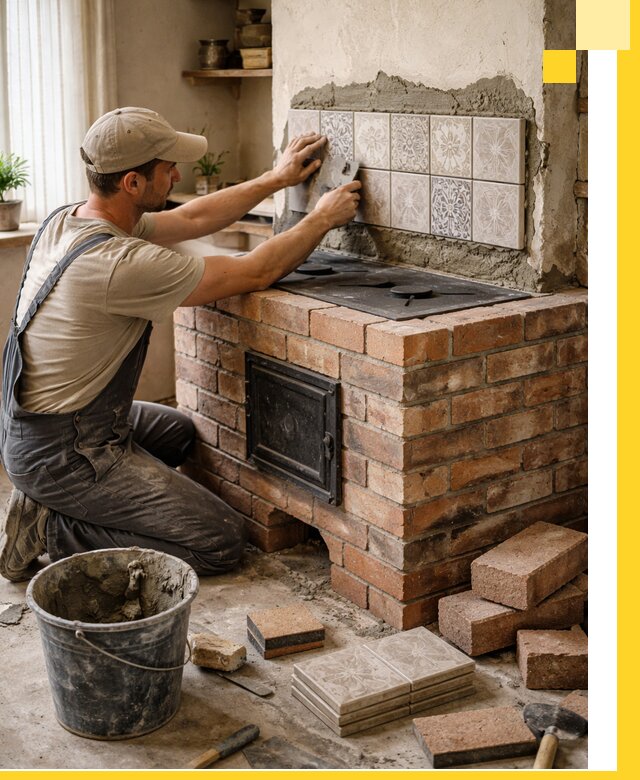 Печи с плитой на заказ монтаж гарантия и сервис в Благовещенске