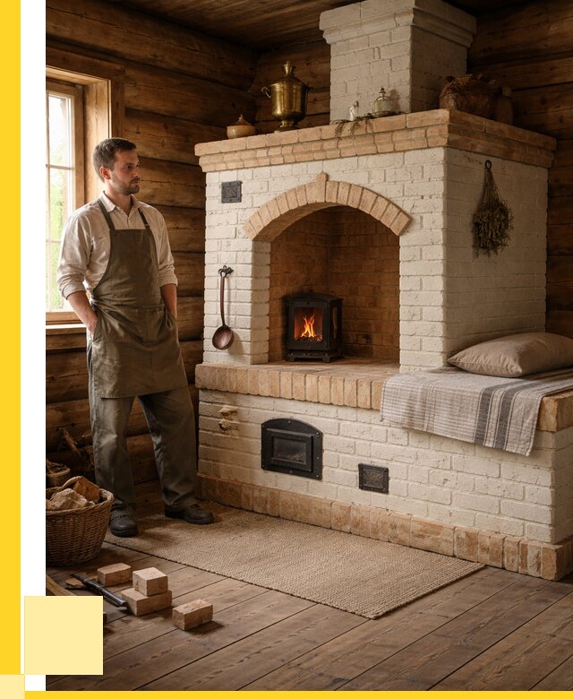 Русские печи с лежанкой под ключ в Благовещенске от 155790 р. ЭриданБгв