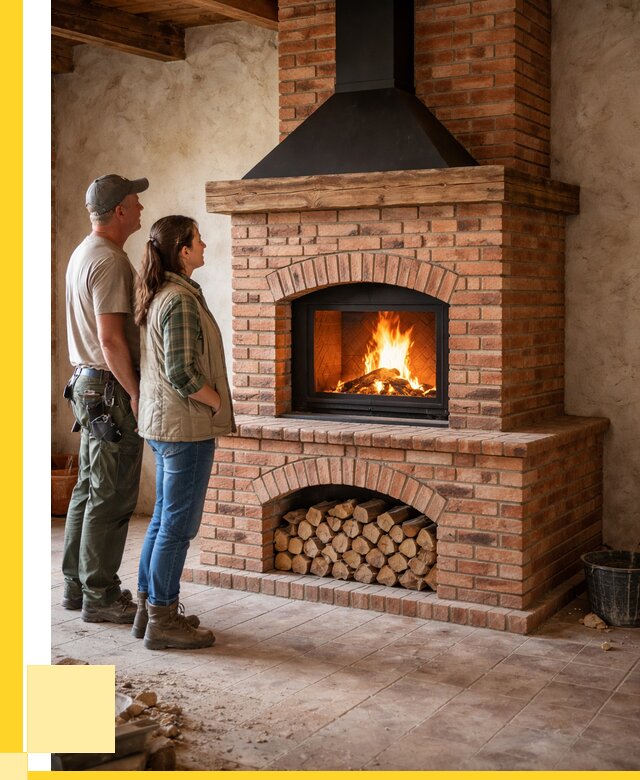 Печи камины из кирпича в Благовещенске от 124632 р. | ЭриданБгв