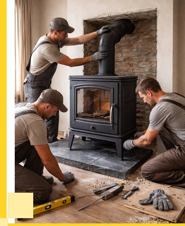 Монтаж печи камина в частном доме в Благовещенске от 25965 р. | ЭриданБгв