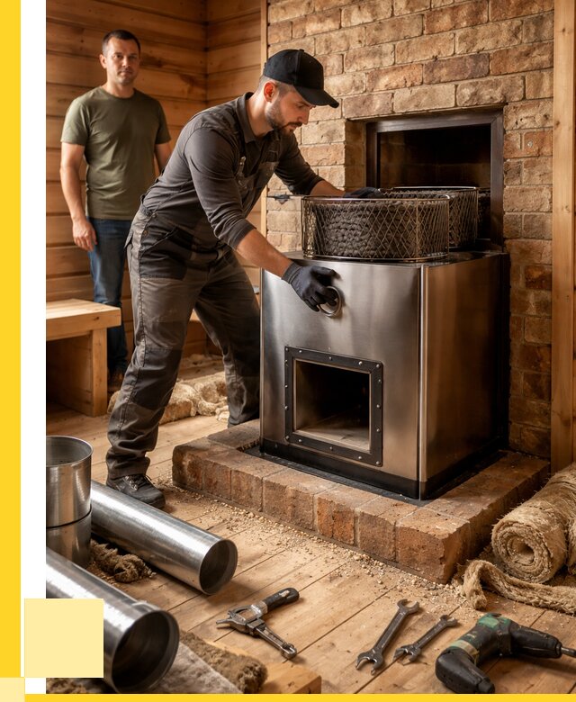 Монтаж банных печей под ключ в Благовещенске от 18695 р., ЭриданБгв