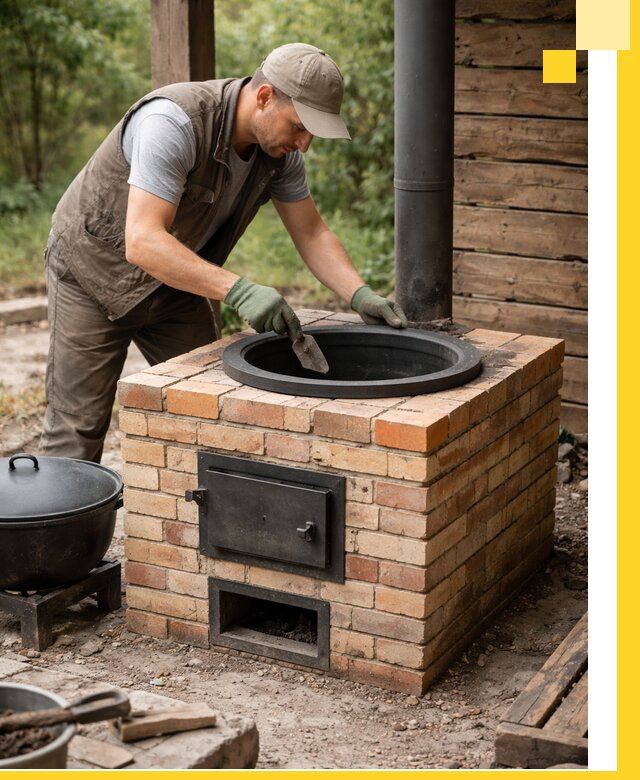 Изготовление и установка печей для казана в Благовещенске под ключ