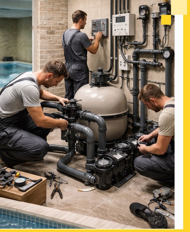 Комплексное оборудование для бассейнов под ключ в Благовещенске