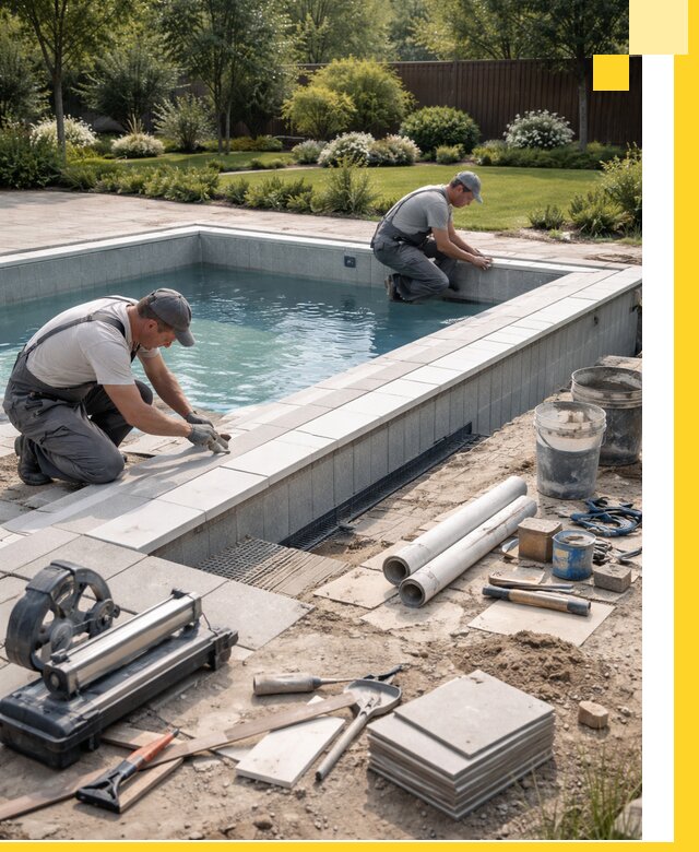 Строительство открытых бассейнов под ключ в Благовещенске профессионально