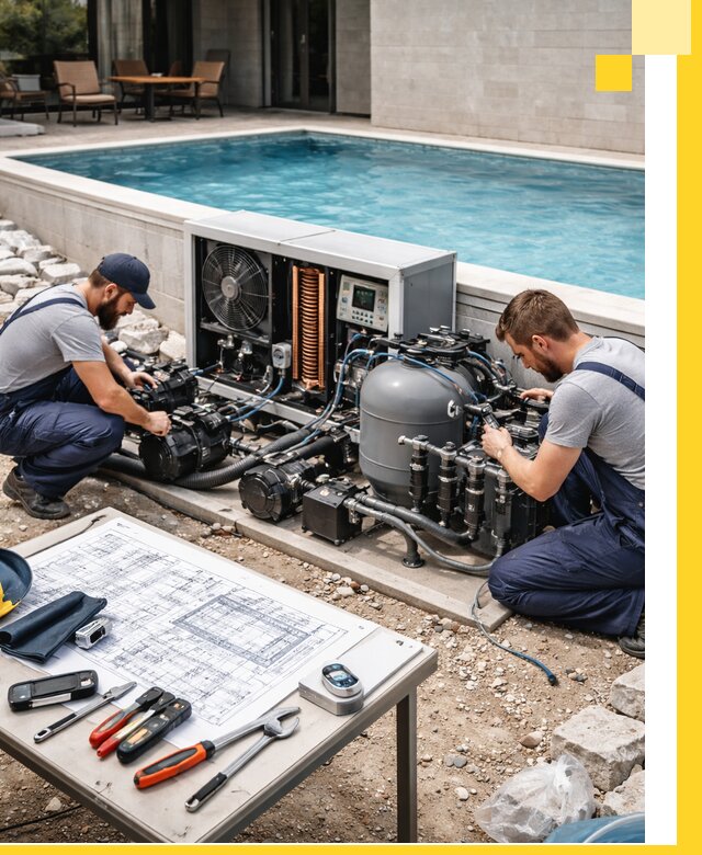 Проектирование и монтаж бассейнов с подогревом в Благовещенске