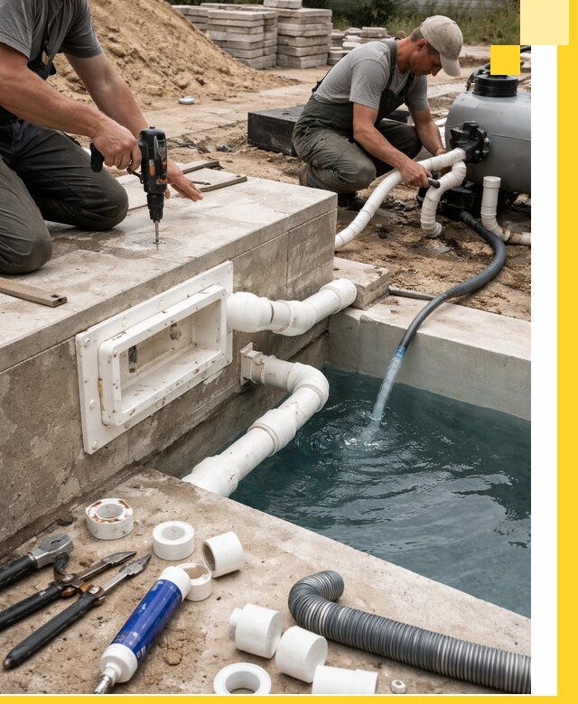 Строительство скиммерных бассейнов под ключ в Благовещенске