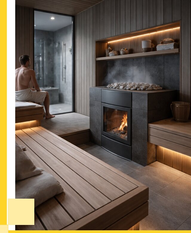 Проект сауны в частном доме в Благовещенске от 36351 р. | ЭриданБгв