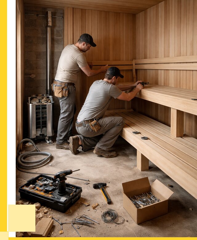 Монтаж саун под ключ в Благовещенске от 124632 р. | ЭриданБгв