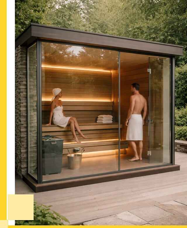 Сауна стеклянная и двери для сауны в Благовещенске от 259650 р. | ЭриданБгв