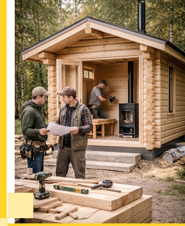 Монтаж бань под ключ в Благовещенске — от 207720 р. | ЭриданБгв