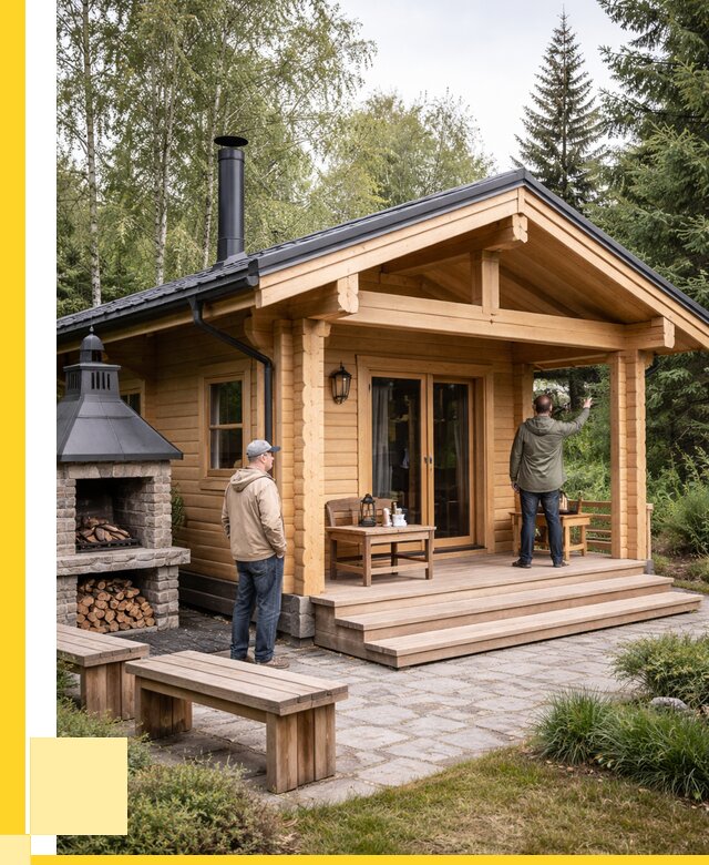 Деревянные бани под ключ в Благовещенске от 467370 р. | ЭриданБгв