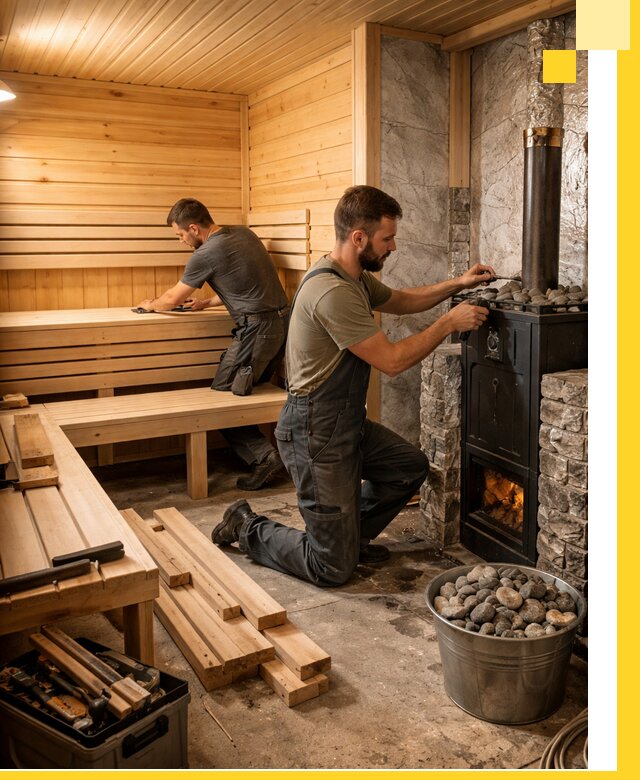 Дизайн и строительство интерьеров бань под ключ в Благовещенске