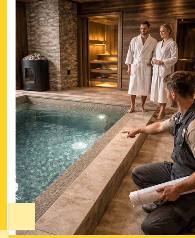 Проект бани с бассейном под ключ в Благовещенске от 67509 р. | ЭриданБгв