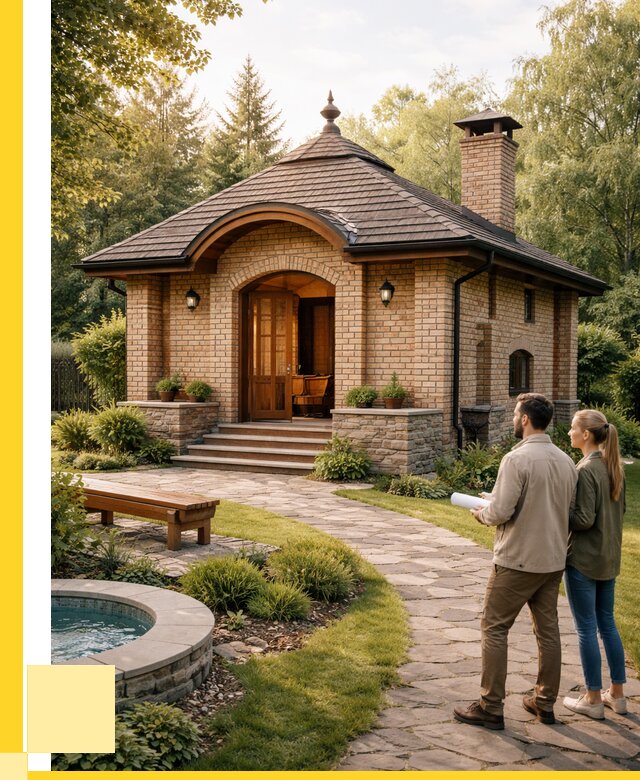 Проект кирпичной бани в Благовещенске от 31158 р. | ЭриданБгв