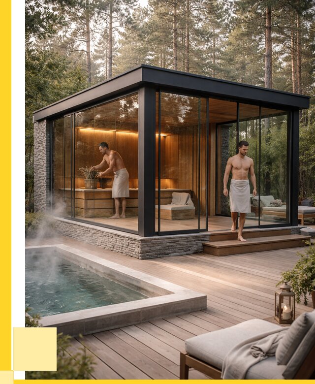 Стеклянные бани и двери в Благовещенске от 467370 р. | ЭриданБгв