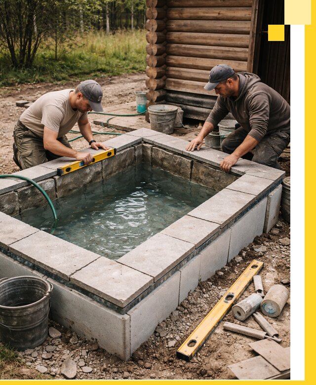 Изготовление и установка холодных купелей под ключ в Благовещенске